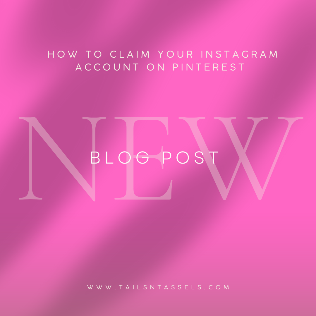 Pinterest Tip #1: Linking your Pinterest Account to Instagram