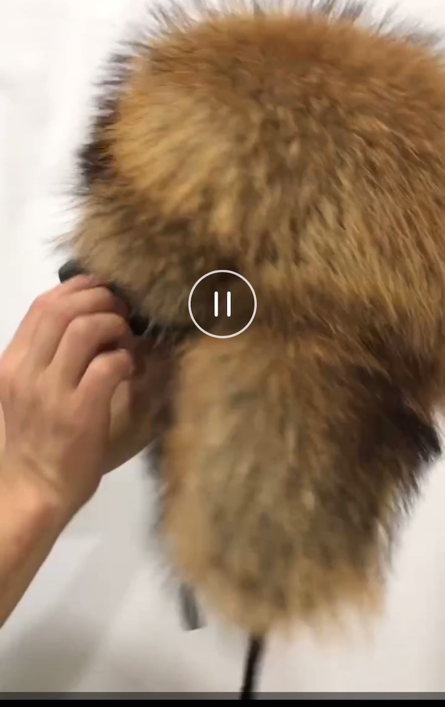 As seen on TikTok- Unisex Raccoon Fur Hat with Leather Brim- PREORDER