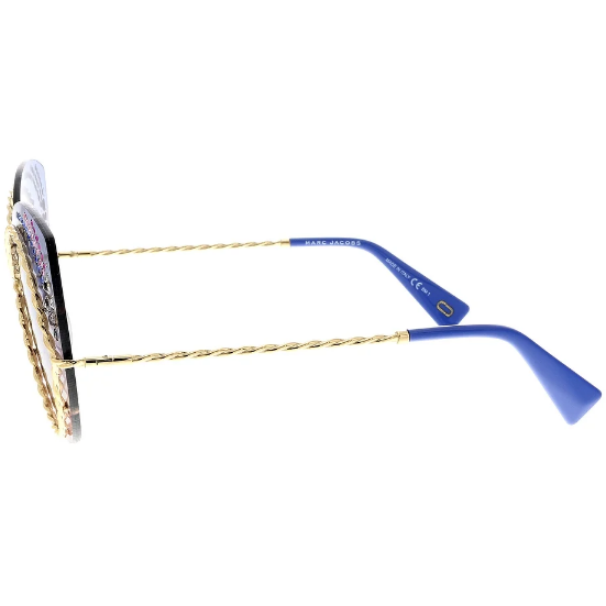 AUTHENTIC Marc Jacobs Ombre Gold Metal Twist Cat Eye Sunglasses
