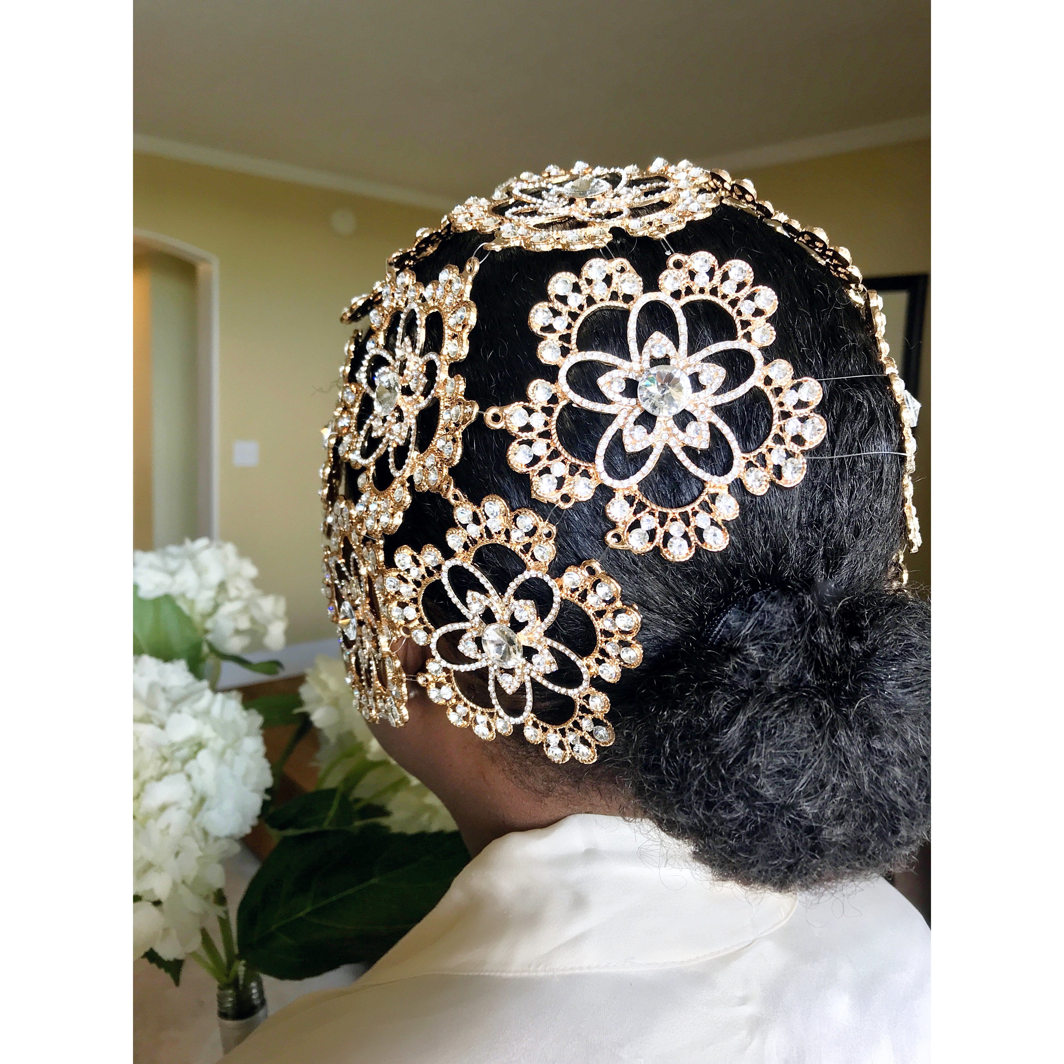 1920’s Crystal Lace Headpiece