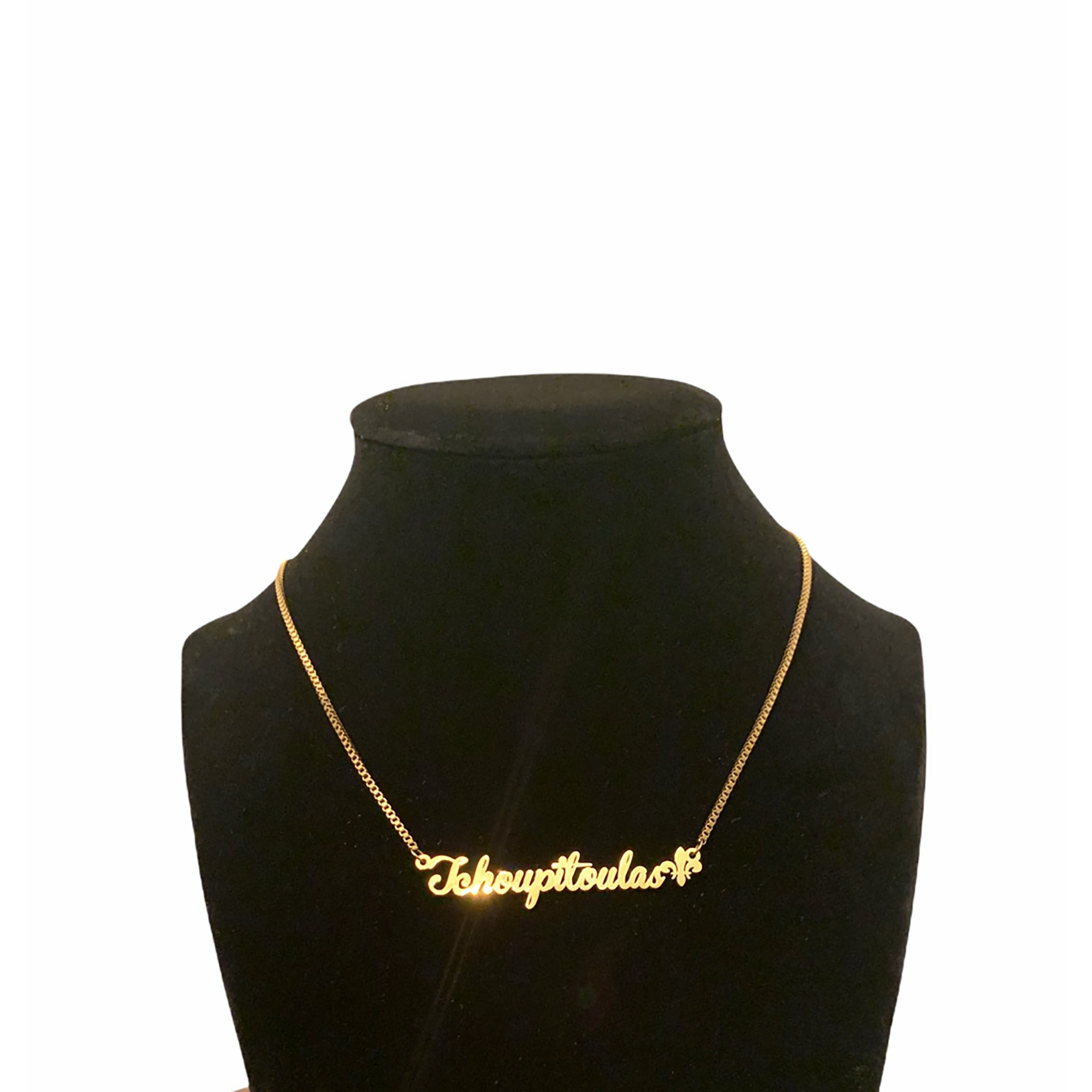 AS IS- Tchoupitoulas  Nameplate Necklace